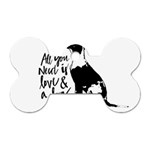 Dog person Dog Tag Bone (One Side) Front