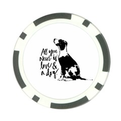 Dog Person Poker Chip Card Guard (10 Pack) by Valentinaart