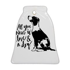 Dog Person Bell Ornament (two Sides) by Valentinaart