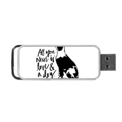 Dog Person Portable Usb Flash (two Sides) by Valentinaart