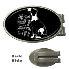 Dog Person Money Clips (oval)  by Valentinaart