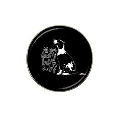 Dog Person Hat Clip Ball Marker (4 Pack) by Valentinaart