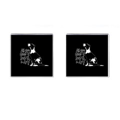 Dog Person Cufflinks (square) by Valentinaart