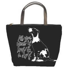 Dog Person Bucket Bags by Valentinaart