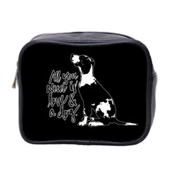 Dog Person Mini Toiletries Bag 2-side by Valentinaart