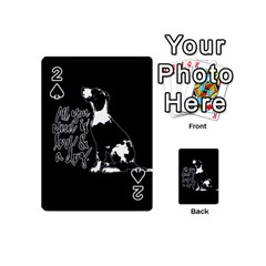 Dog Person Playing Cards 54 (mini)  by Valentinaart