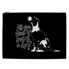 Dog Person Cosmetic Bag (xxl)  by Valentinaart