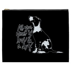 Dog Person Cosmetic Bag (xxxl)  by Valentinaart