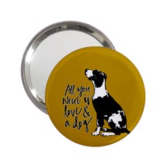 Dog Person 2 25  Handbag Mirrors by Valentinaart