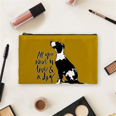 Dog Person Cosmetic Bag (medium)  by Valentinaart