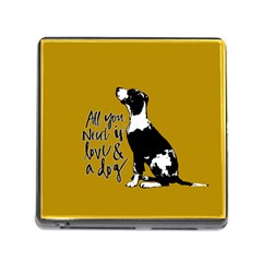 Dog Person Memory Card Reader (square) by Valentinaart