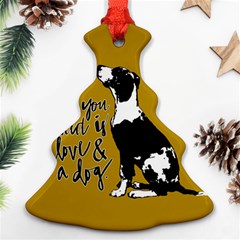 Dog Person Christmas Tree Ornament (two Sides) by Valentinaart