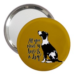 Dog Person 3  Handbag Mirrors by Valentinaart