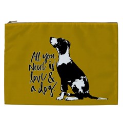 Dog Person Cosmetic Bag (xxl)  by Valentinaart