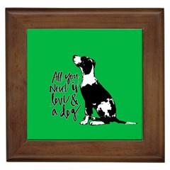 Dog Person Framed Tiles by Valentinaart