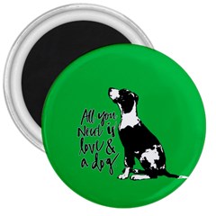 Dog Person 3  Magnets by Valentinaart