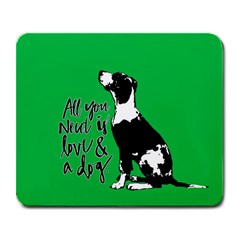 Dog Person Large Mousepads