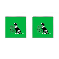 Dog Person Cufflinks (square) by Valentinaart