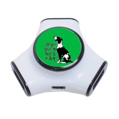 Dog Person 3-port Usb Hub by Valentinaart