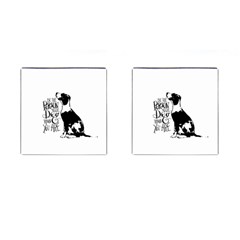 Dog Person Cufflinks (square) by Valentinaart