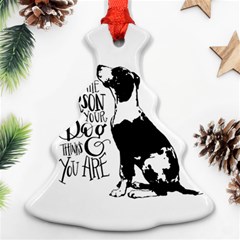 Dog Person Christmas Tree Ornament (two Sides) by Valentinaart