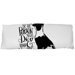 Dog Person Body Pillow Case Dakimakura (two Sides) by Valentinaart