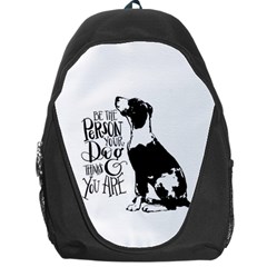 Dog Person Backpack Bag