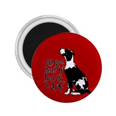 Dog Person 2 25  Magnets by Valentinaart