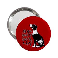 Dog Person 2 25  Handbag Mirrors by Valentinaart