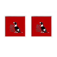 Dog Person Cufflinks (square) by Valentinaart