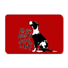 Dog Person Small Doormat  by Valentinaart