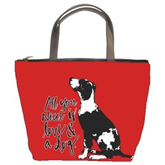 Dog Person Bucket Bags by Valentinaart