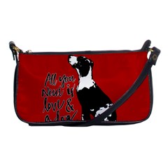 Dog Person Shoulder Clutch Bags by Valentinaart