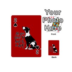 Dog Person Playing Cards 54 (mini)  by Valentinaart