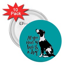 Dog Person 2 25  Buttons (10 Pack)  by Valentinaart