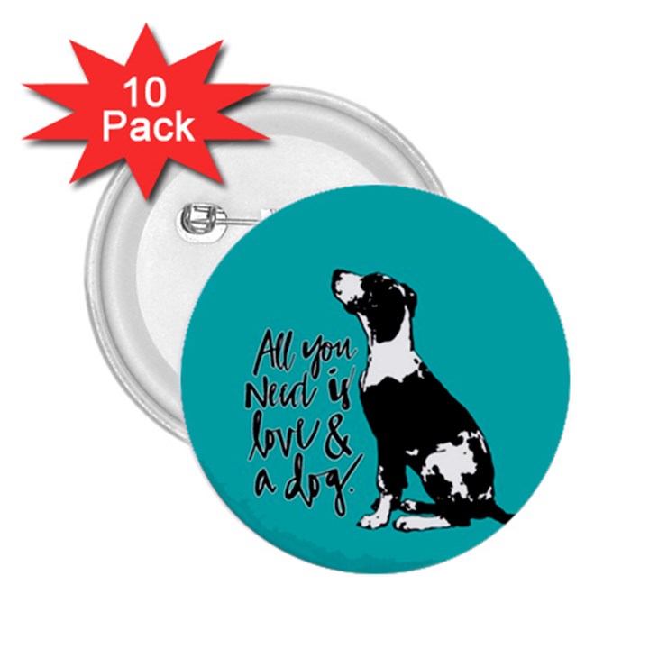 Dog person 2.25  Buttons (10 pack) 