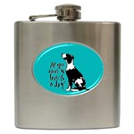 Dog person Hip Flask (6 oz) Front