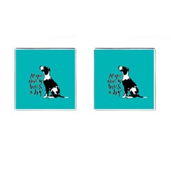 Dog Person Cufflinks (square) by Valentinaart