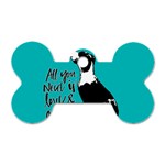 Dog person Dog Tag Bone (One Side) Front