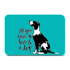 Dog Person Plate Mats by Valentinaart