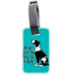 Dog person Luggage Tags (Two Sides) Back