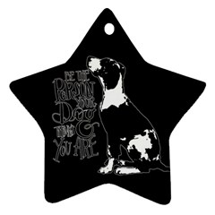 Dog Person Ornament (star) by Valentinaart