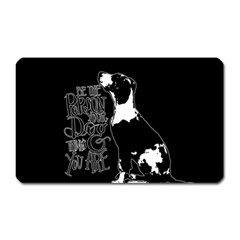 Dog Person Magnet (rectangular) by Valentinaart