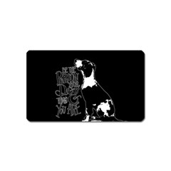 Dog Person Magnet (name Card) by Valentinaart