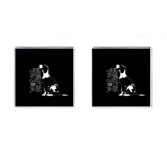 Dog Person Cufflinks (square) by Valentinaart