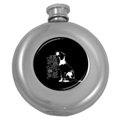 Dog Person Round Hip Flask (5 Oz)