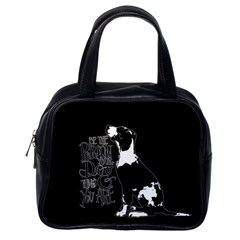 Dog Person Classic Handbags (one Side) by Valentinaart