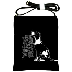 Dog Person Shoulder Sling Bags by Valentinaart