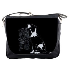 Dog Person Messenger Bags by Valentinaart