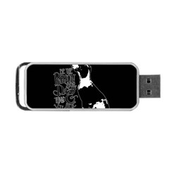 Dog Person Portable Usb Flash (one Side) by Valentinaart